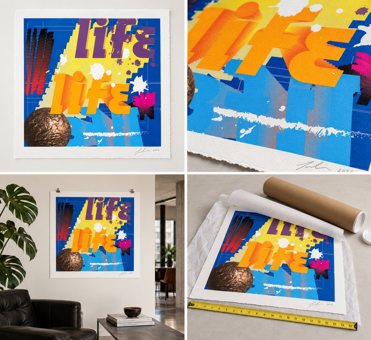 LIFE Fine Art Print 32" x 32 "