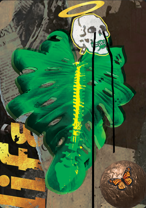 Life Monstera 11 × 17 art print by HE HEARTS ARTS