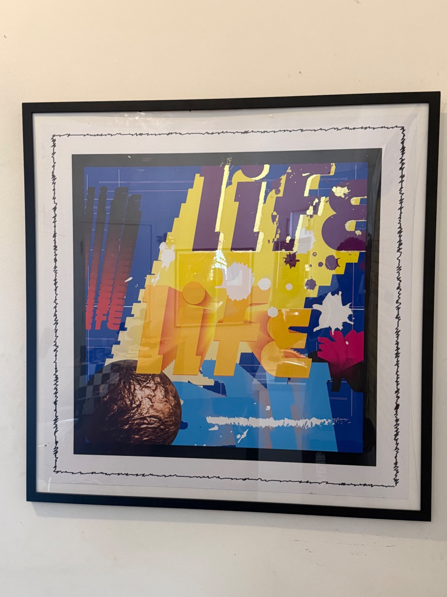 LIFE original framed artwork by HE HEARTS ARTS